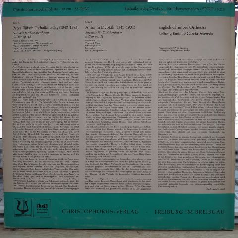 Tschaikovsky* / Dvořák*, English Chamber Orchestra Leitung Enrique Garcia Asensio – Serenaden Für Streichorchester LP PLAK