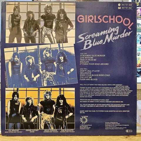 Girlschool – Screaming Blue Murder LP PLAK