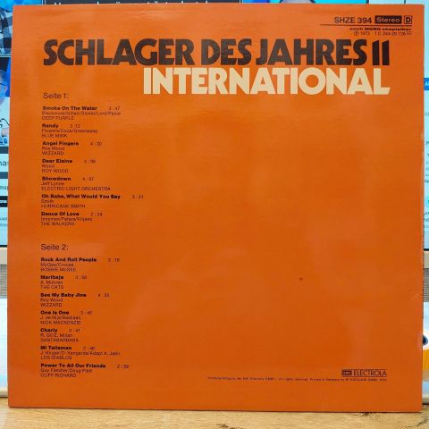 Various – Schlager Des Jahres 11 International LP PLAK