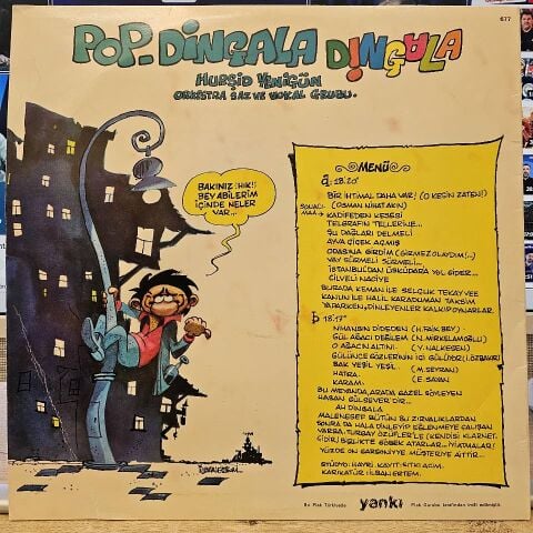 Hurşid Yenigün Orkestra Saz Ve Vokal Grubu – Pop-Dingala,Dingala LP PLAK