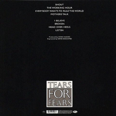 Tears For Fears – Songs From The Big Chair LP PLAK