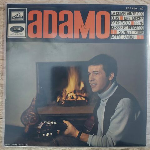 Adamo – Une Meche De Cheveux / La Complainte Des Elus / Sonnet Pour Notre Amour / Princesses Et Bergeres 45LİK PLAK