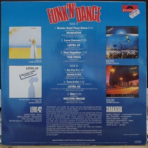 Level 42 / Shakatak / Second Image / Frog – Funk 'n' Dance LP PLAK