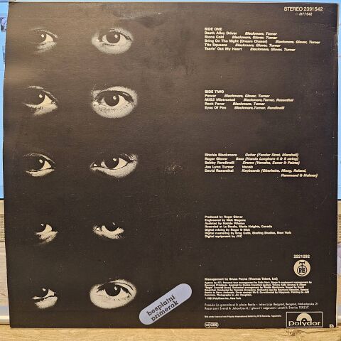 Rainbow – Straight Between The Eyes LP PLAK