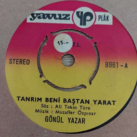GÖNÜL YAZAR - TANRIM BENİ BAŞTAN YARAT 45LİK PLAK