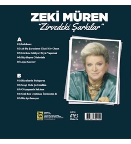 ZEKİ MÜREN - ZİRVEDEKİ ŞARKILAR LP PLAK