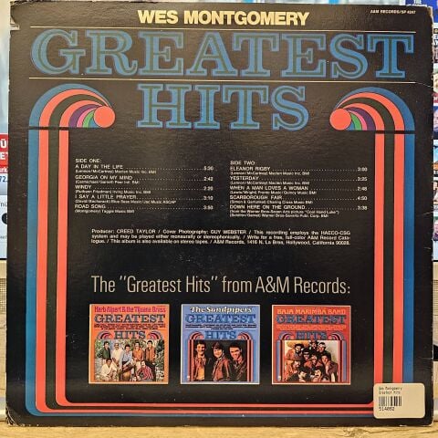 Wes Montgomery – Greatest Hits LP PLAK