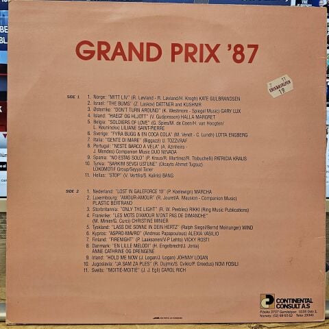Various – Grand Prix '87 LP PLAK
