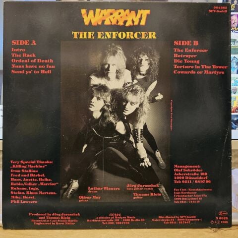 Warrant – The Enforcer LP PLAK