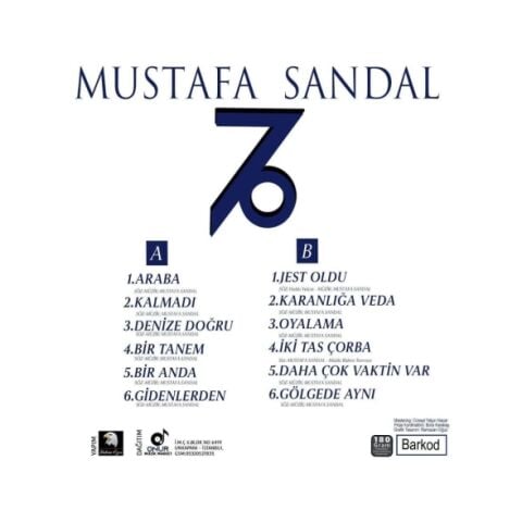 MUSTAFA SANDAL - GÖLGEDE AYNI LP PLAK