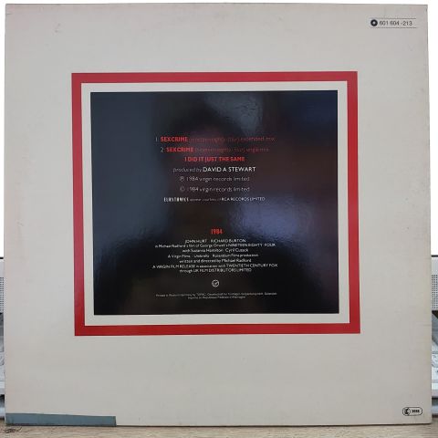 Eurythmics – Sexcrime (Nineteen Eighty · Four) LP PLAK