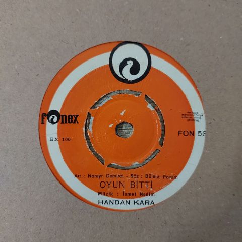 Handan Kara – Oyun Bitti / Kulakların Çınlasın 45LİK PLAK