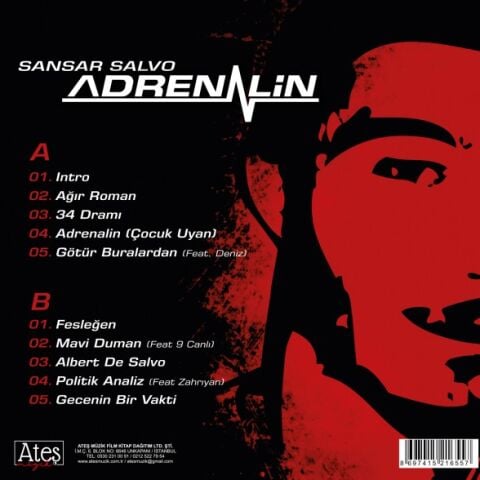 SANSAR SALVO - ADRENALİN LP PLAK