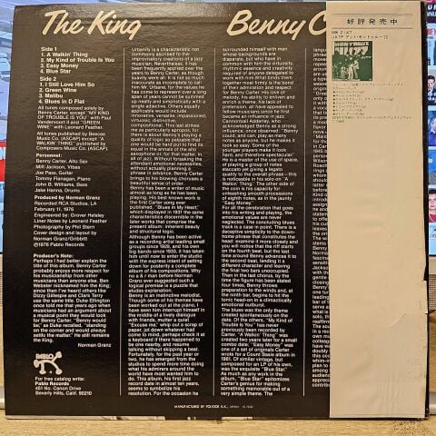 Benny Carter – The King LP PLAK