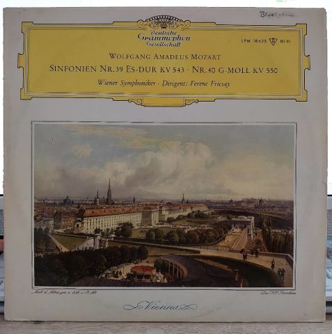 Wolfgang Amadeus Mozart, Wiener Symphoniker, Ferenc Fricsay – Sinfonie Nr. 39 - Sinfonie Nr. 40 LP PLAK