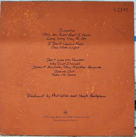 Phil Collins – No Jacket Required LP PLAK