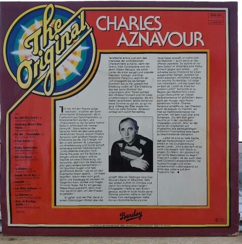 Charles Aznavour – The Original Charles Aznavour LP PLAK