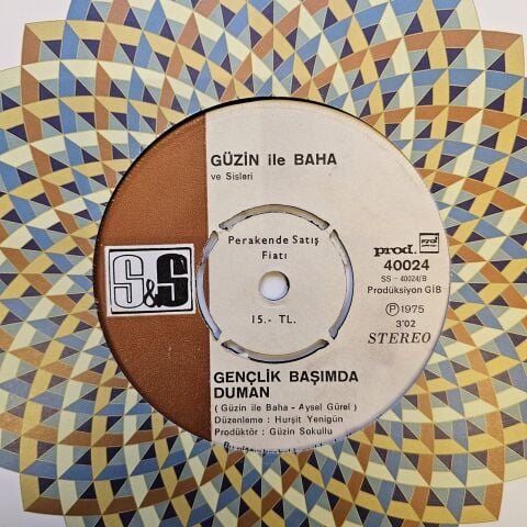 Güzin İle Baha – Eski Çamlar Bardak Oldu / Gençlik Başımda Duman 45LİK PLAK