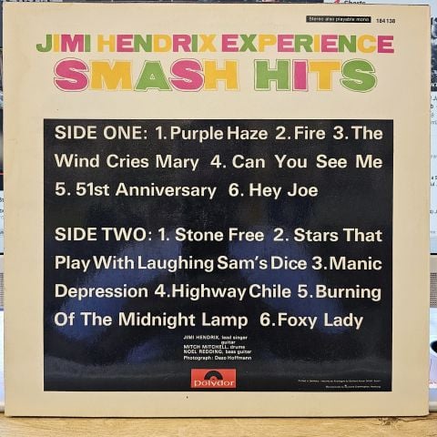 Jimi Hendrix Experience – Smash Hits LP PLAK
