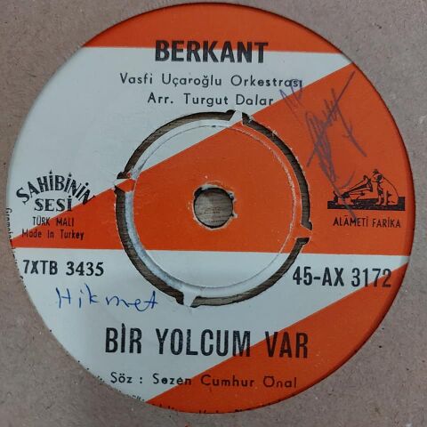 BERKANT - BİR YOLCUM VAR 45LİK PLAK
