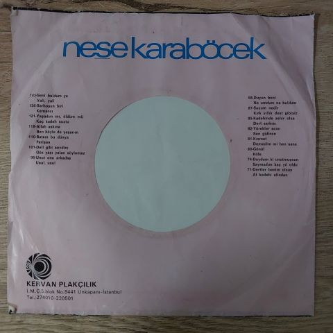 Neşe Karaböcek – Seni Buldumya / Yali Yali 45LİK PLAK