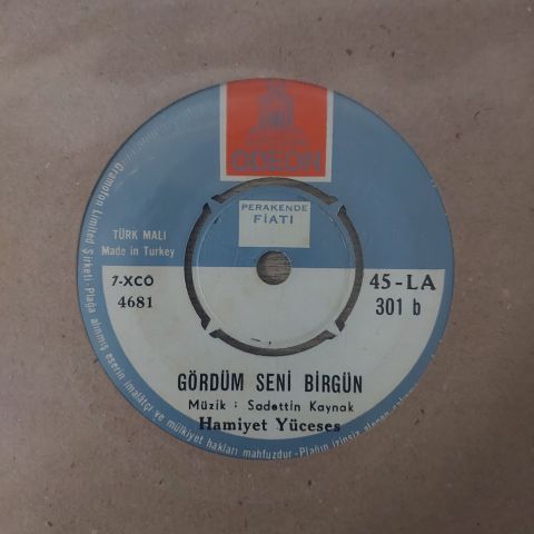 HAMİYET YÜCESES - GÖRDÜM SENİ BİRGÜN 45LİK