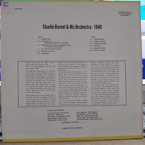 Charlie Barnet & His Orchestra* – 1949 LP PLAK