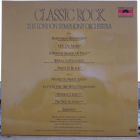 The London Symphony Orchestra – Classic Rock LP PLAK
