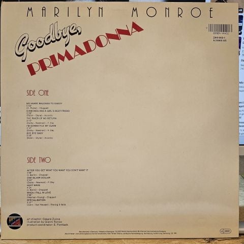 Marilyn Monroe – Goodbye Primadonna LP PLAK