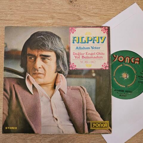 Alpay – Allahım Yeter / Dağlar Engel Oldu Yol Bulamadım 45LİK PLAK