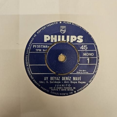 JUANİTO - AY BEYAZ DENİZ MAVİ 45LİK PLAK