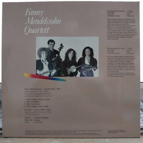 Fanny Mendelssohn-Hensel*, Elisabeth Lutyens, Fanny Mendelssohn Quartett* – Streichquartett Es-Dur, Streichquartett Nr.6 Op.25 (1952) LP PLAK