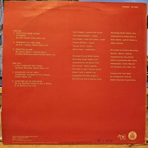 Eric Clapton – E.C. Was Here LP PLAK