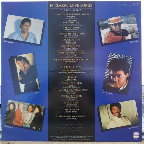 Various – The Love Album (16 Classic Love Songs) LP PLAK