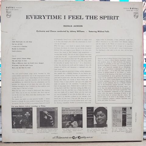 Mahalia Jackson – Everytime I Feel The Spirit LP PLAK