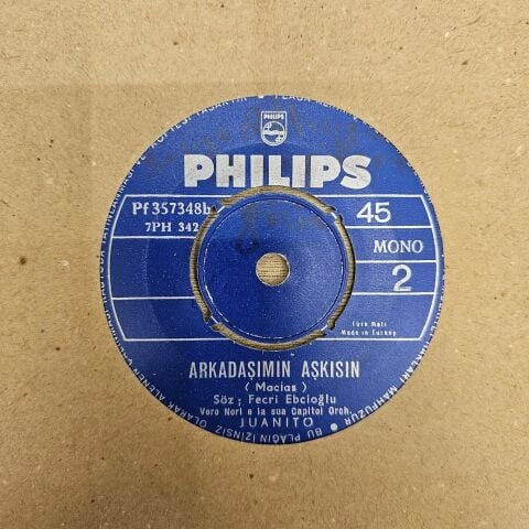 Juanito – Kıskanmak Kabahat Mi / Arkadaşımın Aşkısın 45LİK PLAK