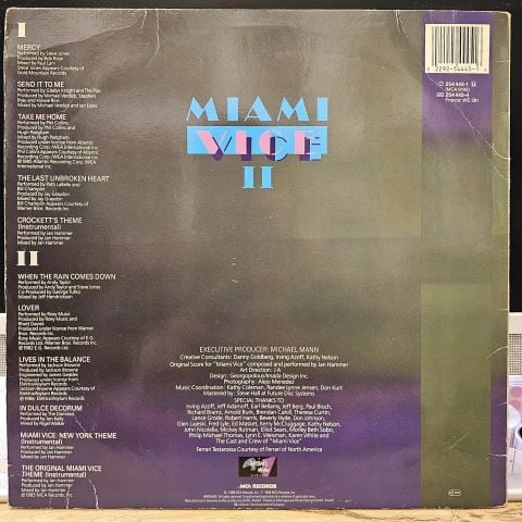 Various – Miami Vice II (New Music From The Television Series, ''Miami Vice'') LP PLAK...