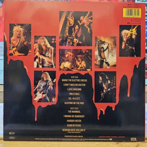 W.A.S.P. – Live... In The Raw LP PLAK