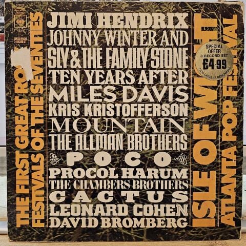 Various – The First Great Rock Festivals Of The Seventies - Isle Of Wight / Atlanta Pop Festival LP PLAK