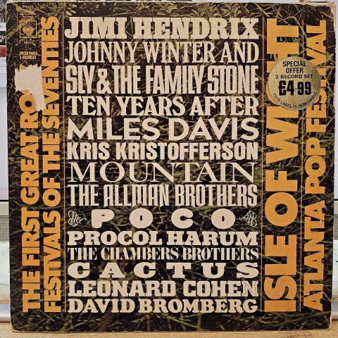 Various – The First Great Rock Festivals Of The Seventies - Isle Of Wight / Atlanta Pop Festival LP PLAK