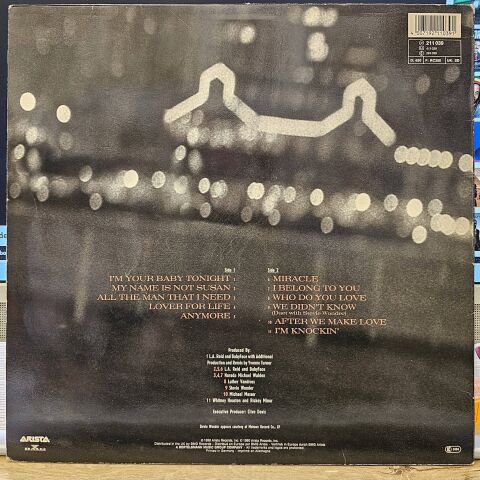 Whitney Houston – I'm Your Baby Tonight LP PLAK