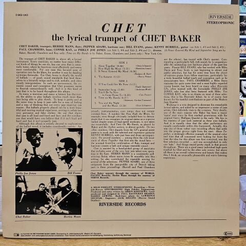Chet Baker – Chet LP PLAK