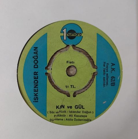 İskender Doğan – Hepsi Bizim / Kan Ve Gül 45LİK PLAK