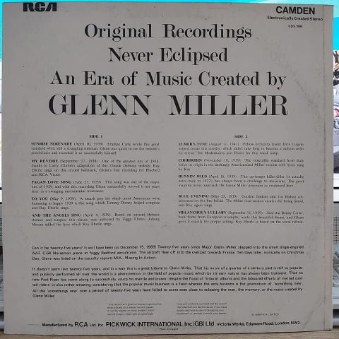 Glenn Miller And His Orchestra – The Original Recordings LP PLAK