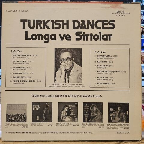 Hüsnü Özkartal – Turkish Dances (Longa Ve Sirtolar) LP PLAK ( KEMAL SUNAL FİLM MÜZİKLERİ)