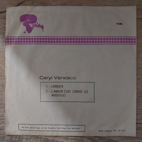 Caryl Vanesco – Lamento 45LİK PLAK