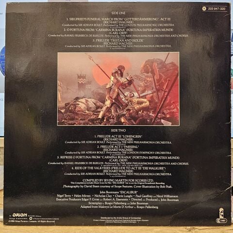 Various – Music From The Film Excalibur And Other Selections LP PLAK