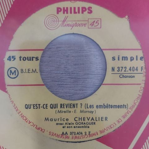 Maurice Chevalier – Qu Est Ce Qui Revient 45LİK PLAK
