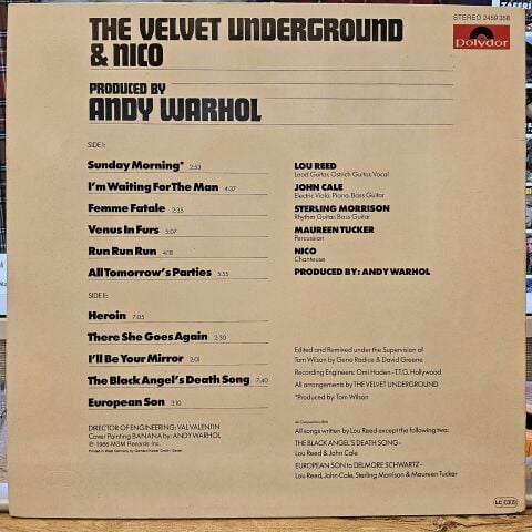 The Velvet Underground & Nico – The Velvet Underground & Nico LP PLAK