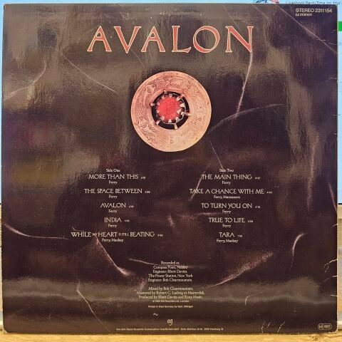 Roxy Music – Avalon LP PLAK